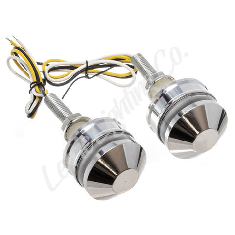 Letric Lighting Grip Ind Lghts Pol Cap Wht/Amb - LLC-PBE-TS
