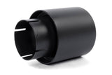 Dinan Double-Walled 4in Clamp-On Exhaust Tip - Black - 4in Outlet / 2.75in Inlet - D663-0601-BOX