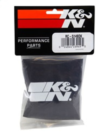 K&N Drycharger Air Filter Wrap Black 5.375in Diameter / 6.5in Height - RC-5149DK