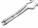 AWE 2024 Ford Mustang Dark Horse S650 RWD Track Edition Cat-Back Exhaust w/ Quad Diamond Black Tips - 3020-43375
