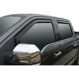 Westin 2015-2018 Ford F-150 SuperCrew In-Channel Wind Deflector 4pc - Smoke - 72-37407