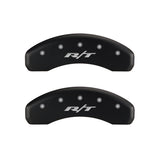 MGP 4 Caliper Covers Engraved Front & Rear RT1-Truck Red finish silver ch - 12088SRT1RD