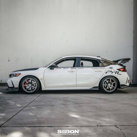 Seibon 2023+ Honda Civic Type R MB-Style Carbon Fiber Side Skirts - SS23HDCVR-MB