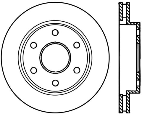 StopTech 02-06 Cadillac Escalade / Chevrolet Avalanche 1500 Front Left Slotted Cryo Rotor - 126.66040CSL