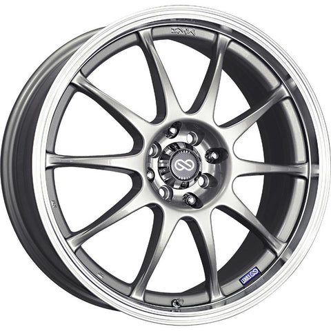 Enkei J10 16x7 5x100/114.3 38mm Offset 72.62mm Bore Dia Silver Paint Wheel - 409-670-12SP