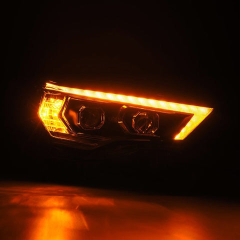 AlphaRex 14-22 Toyota 4Runner LUXX-Series LED Proj Headlights Blk w/Actv Light & Seq. Sig + DRL - 880811