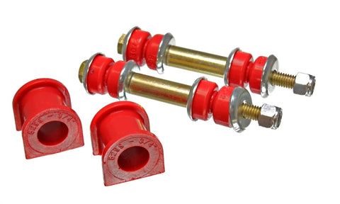 Energy Suspension 90-96 Ford Escort/ZX2 Red 3/4in Rear Sway Bar Bushing Set (Inc Endlink Bushings) - 4.5140R