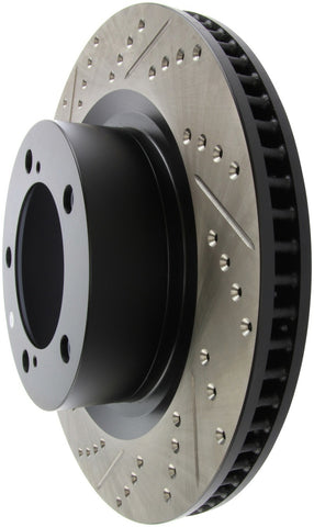 StopTech 07-09 Toyota Tundra / 08-09 Toyota Sequoia Front Right Slotted & Drilled Rotor - 127.44156R