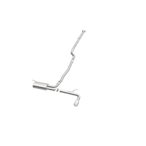 MagnaFlow Cat Back, SS, 2.5in, Street, Single Straight Pass. Polished 4in Tip, 2015 Ford Fusion 2.5L - 19096