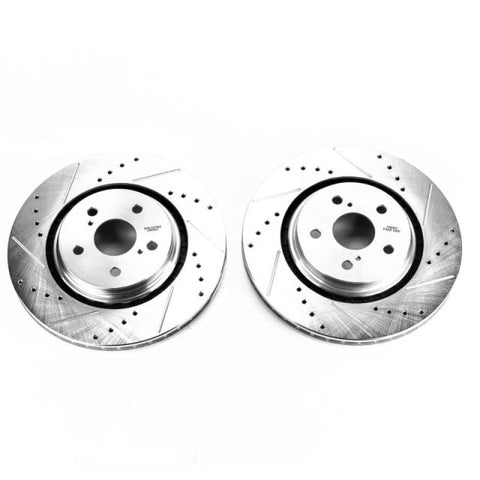 Power Stop 16-19 Lexus RX350 Front Evolution Drilled & Slotted Rotors - Pair - JBR1736XPR
