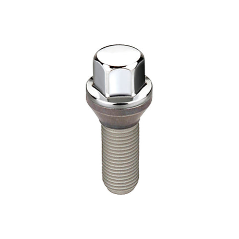 McGard Hex Lug Bolt (Cone Seat) M14X1.5 / 17mm Hex / 28.0mm Shank Length (Box of 50) - Chrome - 69700