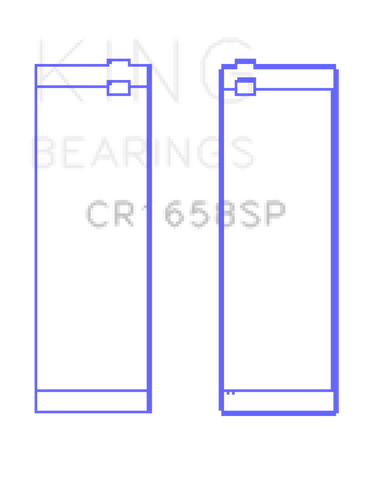 King BMW N47 D20 A/N47S D20 D Sputter (Size +.25mm) Connecting Rod Bearing Set - CR1658SP0.25