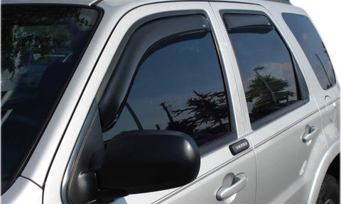 AVS 02-09 Chevy Trailblazer Ventvisor In-Channel Front & Rear Window Deflectors 4pc - Smoke - 194733