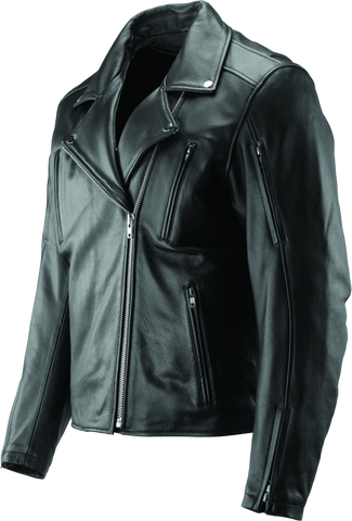 River Road Ironclad Classic Leather Jacket Black - Small - 094369