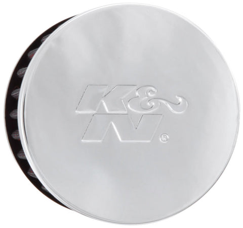K&N 1.375 inch ID 3 inch OD 2.5 inch H Clamp On Crankcase Vent Filter - 62-1440