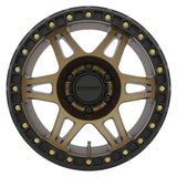 Method MR106 Beadlock 17x9 -44mm Offset 5x5 71.5mm CB Method Bronze w/BH-H24125 Wheel - MR10679050944B