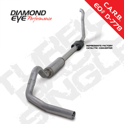 Diamond Eye KIT 4in TB SGL AL: 94-97 FORD 7.3L F250/F350 PWRSTROKE NFS W/ CARB EQUIV STDS - K4306A