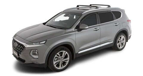 Rhino-Rack 19-22 Hyundai Santa Fe TM 5 Door SUV w/Flush Rails Vortex RVP 2 Bar Roof Rack - Black - RVP85