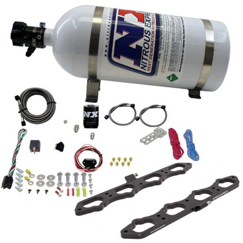 Nitrous Express 2018+ Ford 5.0L Coyote Dry Direct Port Plate System w/10lb Bottle - 20957-10