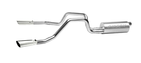 Gibson 11-12 Ford F-150 STX 3.7L 2.5in Cat-Back Dual Split Exhaust - Stainless - 69544