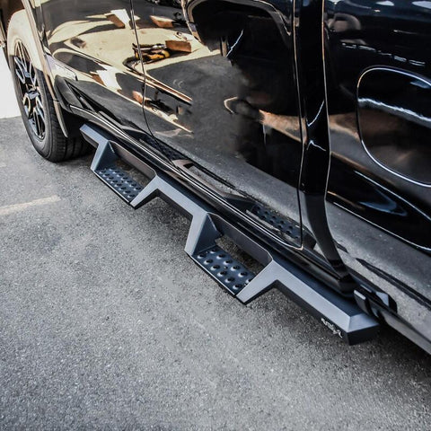 Westin 19-20 Chevrolet Silverado / GMC Sierra 1500 Double Cab HDX Drop Nerf Step Bars - Textured Blk - 56-14125