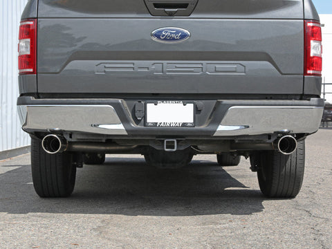 aFe Vulcan Series 3in 304SS Cat-Back w/ Polished Tips 15-20 Ford F-150 V6 2.7L/35L(tt) / V8 5.0L - 49-33130-P