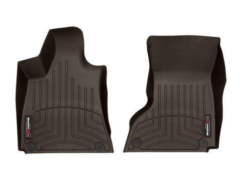 WeatherTech 14-16 Maserati Quattroporte Front FloorLiner - Cocoa (2 Grommet Style) - 476101