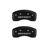 MGP 4 Caliper Covers Engraved Front Honda Engraved Rear Odyssey Red finish silver ch - 20203SODSRD