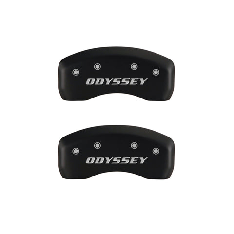 MGP 4 Caliper Covers Engraved Front Honda Engraved Rear Odyssey Red finish silver ch - 20203SODSRD