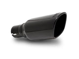 Borla 12-14 Jeep Wrangler JK 2/4Dr Rr Section ATAK Single Square Rlld Angle-Cut Black Chrome Exhaust - 11860BC