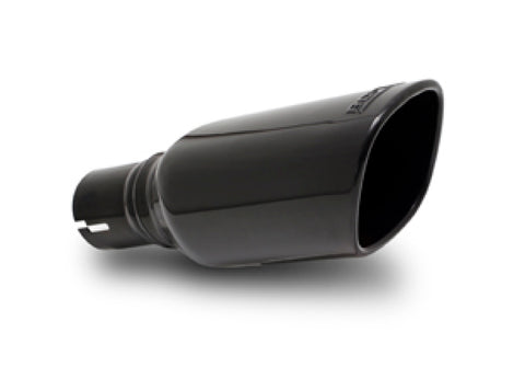 Borla 12-14 Jeep Wrangler JK 2/4Dr Rr Section ATAK Single Square Rlld Angle-Cut Black Chrome Exhaust - 11860BC