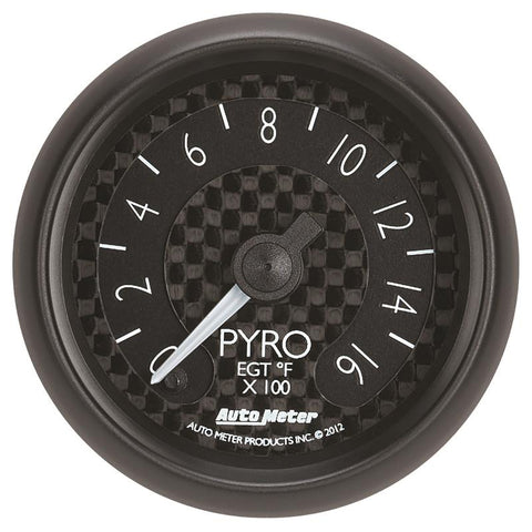 Autometer GT Series 52mm Full Sweep Electronic 0-1600 Deg F EGT/Pyrometer Gauge - 8044