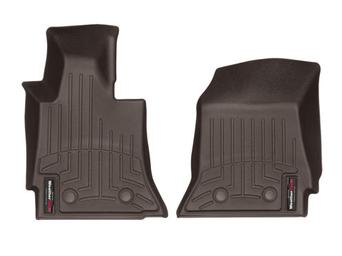 WeatherTech 2014+ Chevrolet Corvette Front FloorLiner - Cocoa - 475891