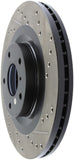 StopTech 06-07 350Z / 05-07 G35 exp Sport/ 06-07 G35X SportStop Slotted & Drilled Front Left Rotor - 127.42080L