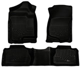 Husky Liners 07-13 GM Escalade ESV/Avalanche/Suburban WeatherBeater Black Front/2nd Row Floor Liners - 98261