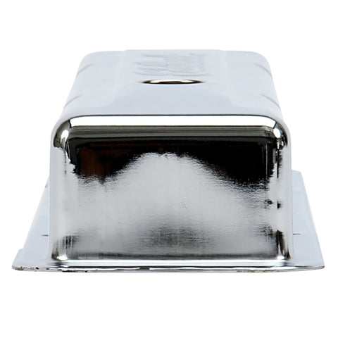 Edelbrock Valve Cover Signature Series Chevrolet 1959-1986 262-400 CI V8 Low Chrome - 4449