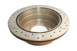 DBA 96-97 Lexus LX450 / 8/92+ Toyota Landcruiser Rear Drilled & Slotted Street Series Rotor - DBA786X
