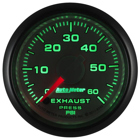 AutoMeter Gauge Exhaust Press. 2-1/16in. 60PSI Stepper Motor Ram Gen 3 Factory Match - 8592