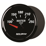 Autometer Designer Black II 52mm 250 Deg F Water Temp Gauge - 1238