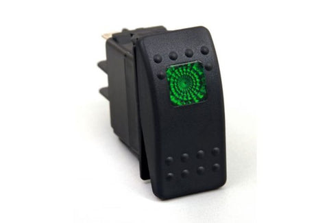 Daystar Rocker Switch Green Light 20 AMP Single Pole - KU80012