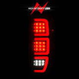 ANZO 19-23 GMC Sierra 1500/2500HD/3500HD Black Replacement Full LED Bar Tail Light - 311459