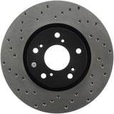 StopTech 06-08 Honda Civic Si Cross Drilled Right Front Rotor - 128.40057R