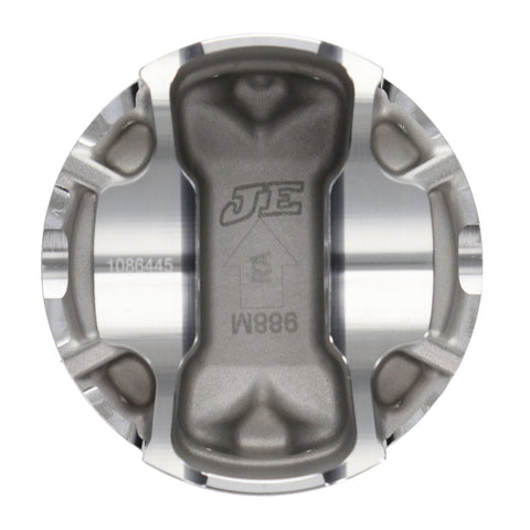 JE Pistons Nissan VR30DDTT 86mm Bore 10.2:1 CR -3cc Dish - Set of 6 - 346348