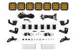 Diode Dynamics Prinsu/Sherpa Roof Racks- SS5 7-Pod CrossLink Mounting Kit - Sport Yellow Driving - DD7827