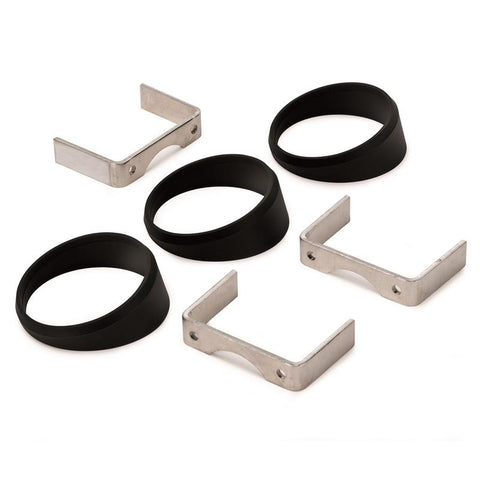 Autometer Gauge Mount Angle Rings Black 3 Pieces for 2 5/8in Gauges - 3244