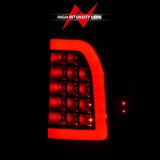 ANZO 1997-2003 Ford F-150 LED Tail Lights w/ Light Bar Black Housing Clear Lens - 311377
