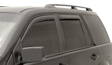 AVS 03-08 Honda Pilot Ventvisor In-Channel Front & Rear Window Deflectors 4pc - Smoke - 194744