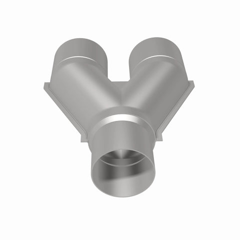 MagnaFlow Universal Trans Y-Pipe All SS 4inch (Dual) 3.5inch (Single) x 13inch (Overall) - 10800