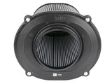 aFe Quantum Pro DRY S Air Filter Flat Top - 5in Flange x 9in Height - 21-90098