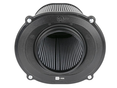 aFe Quantum Pro DRY S Air Filter Flat Top - 5in Flange x 9in Height - 21-90098